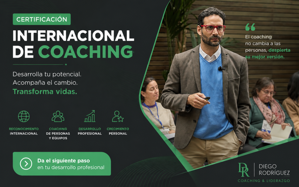 Certificación internacional de coaching con Diego Rodríguez en formación de coaching profesional